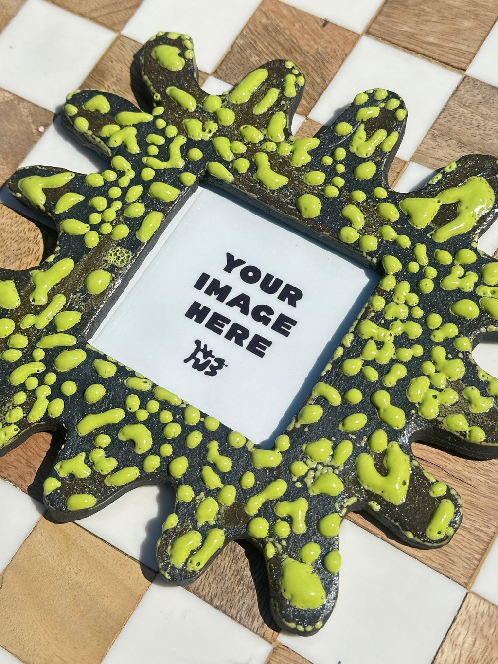 SQUARE - Handmade Ceramic Instax Frame | FREE Square Polaroid Print Included