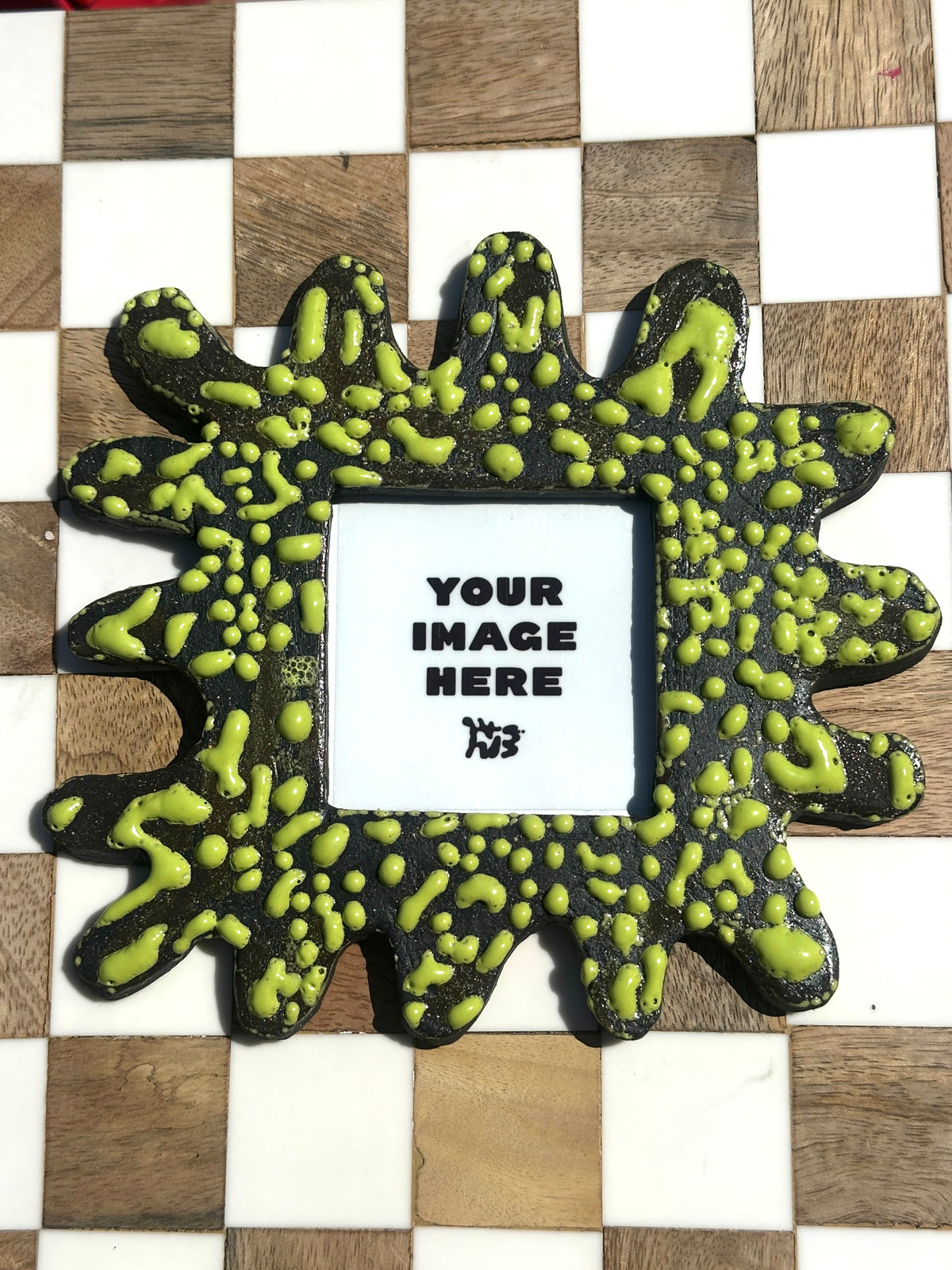 SQUARE - Handmade Ceramic Instax Frame | FREE Square Polaroid Print Included