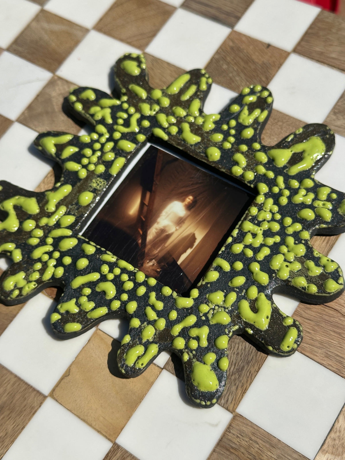 SQUARE - Handmade Ceramic Instax Frame | FREE Square Polaroid Print Included