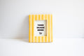 Handmade Ceramic Instax Mini Frame - Yellow Stripes No. 2