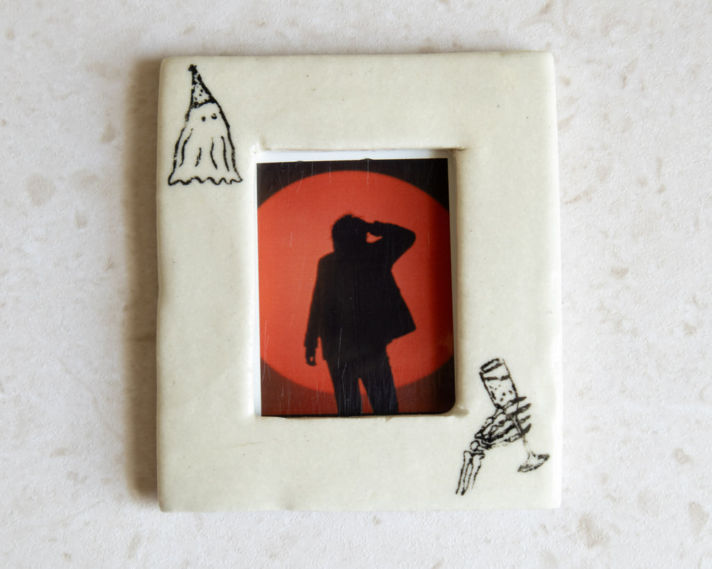 Handmade Ceramic Instax Frame - Halloween Decor - Free Instax Print