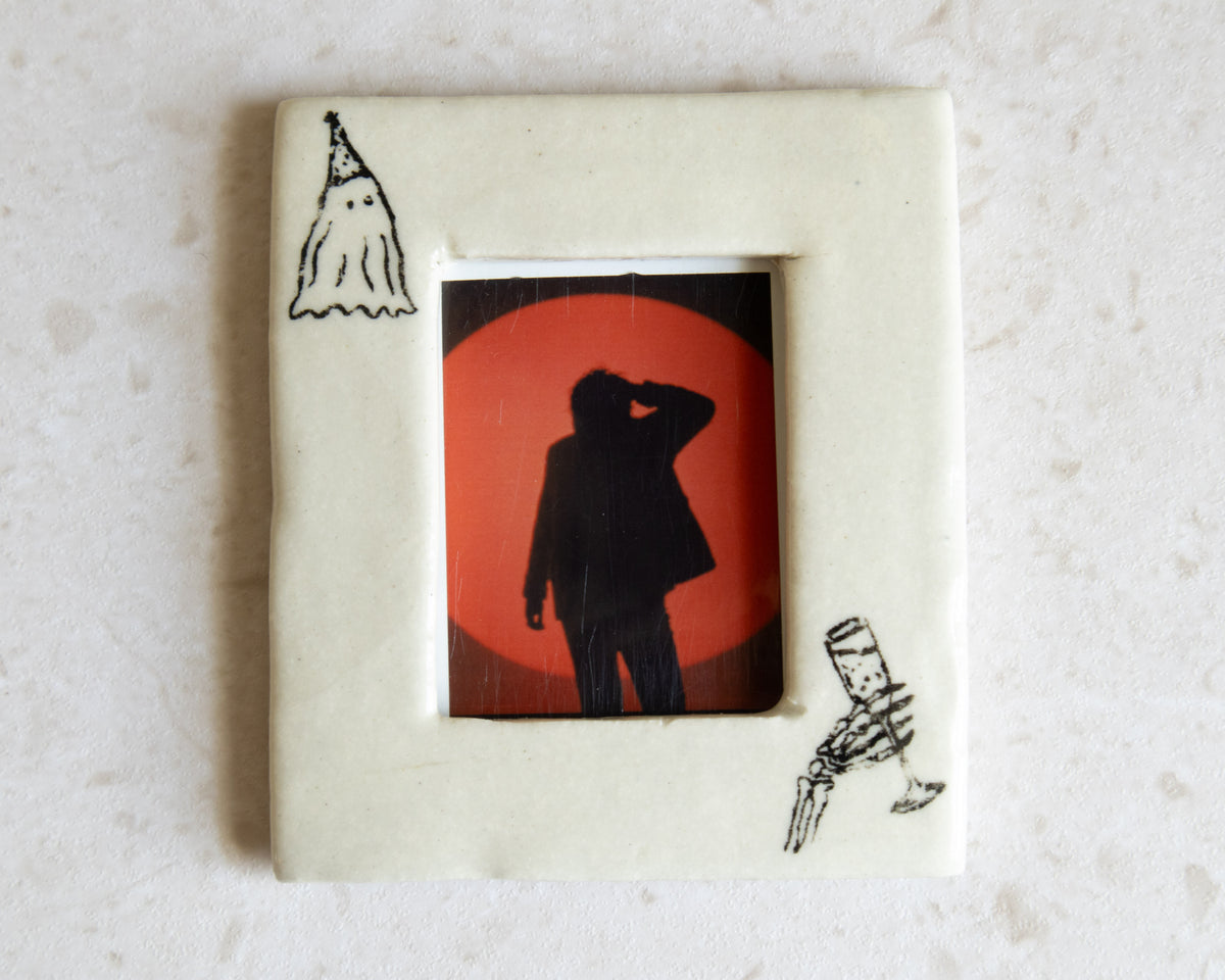 Handmade Ceramic Instax Frame - Halloween Decor - Free Instax Print