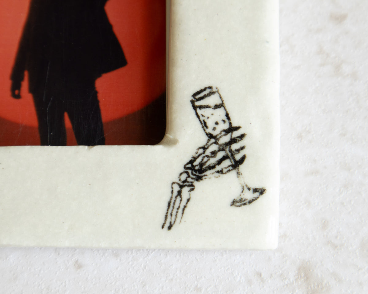 Handmade Ceramic Instax Frame - Halloween Decor - Free Instax Print