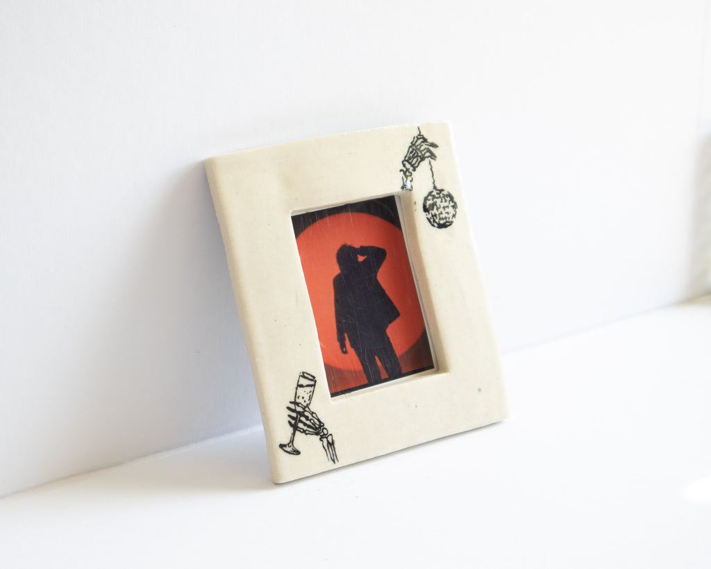 Handmade Ceramic Instax Frame - Halloween Decor - Free Instax Print