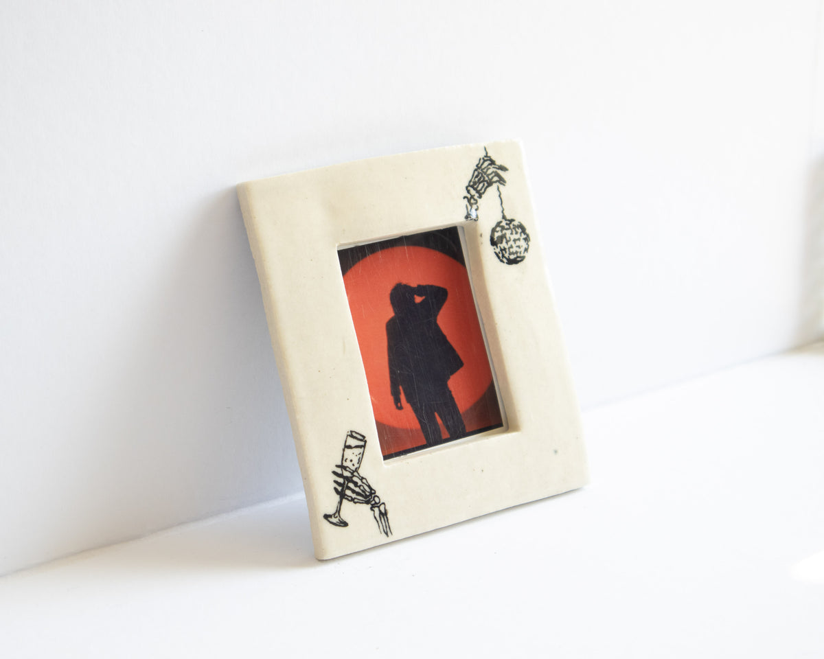 Handmade Ceramic Instax Frame - Halloween Decor - Free Instax Print