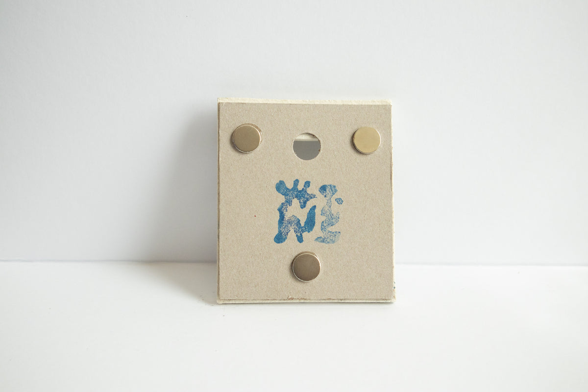 Handmade Ceramic Instax Mini Frame - Yellow Stripes No. 2