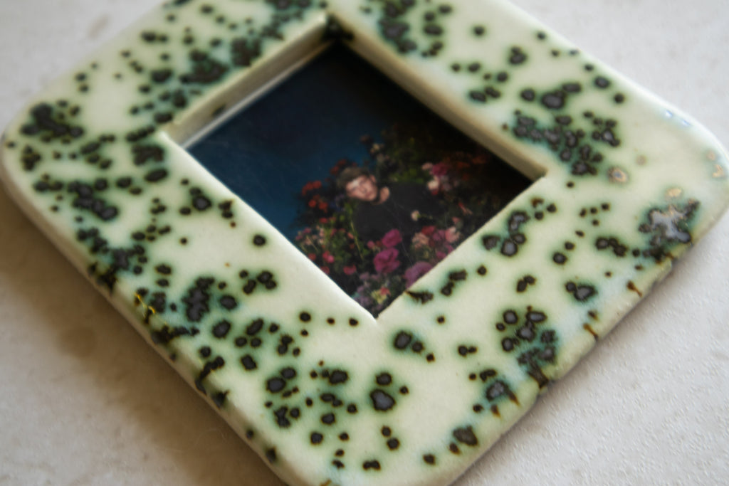 Handmade Ceramic Instax Frame - Free Instax Print - Rounded Corners