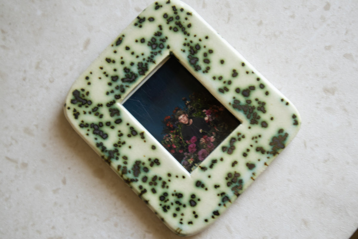 Handmade Ceramic Instax Frame - Free Instax Print - Rounded Corners