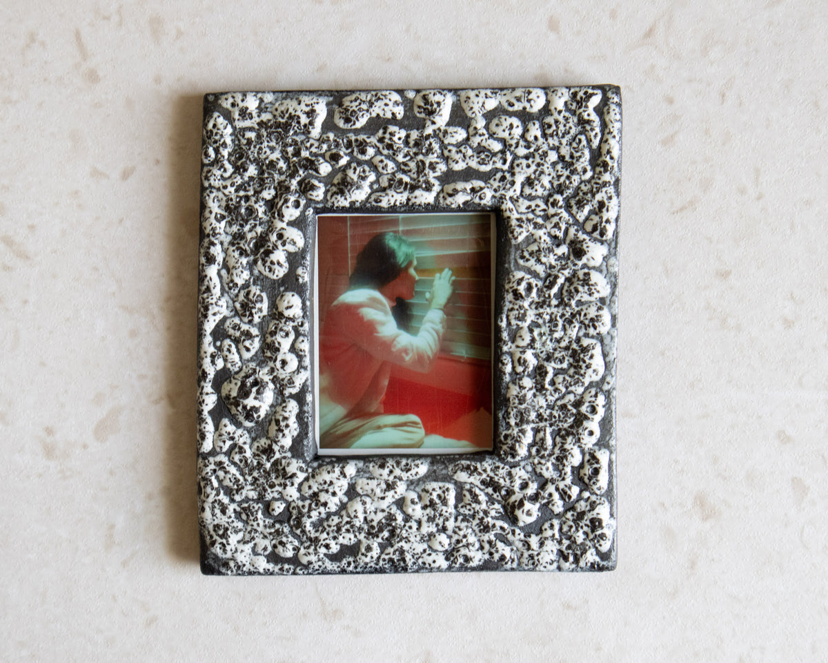 Handmade Ceramic Instax Frame - Black + White