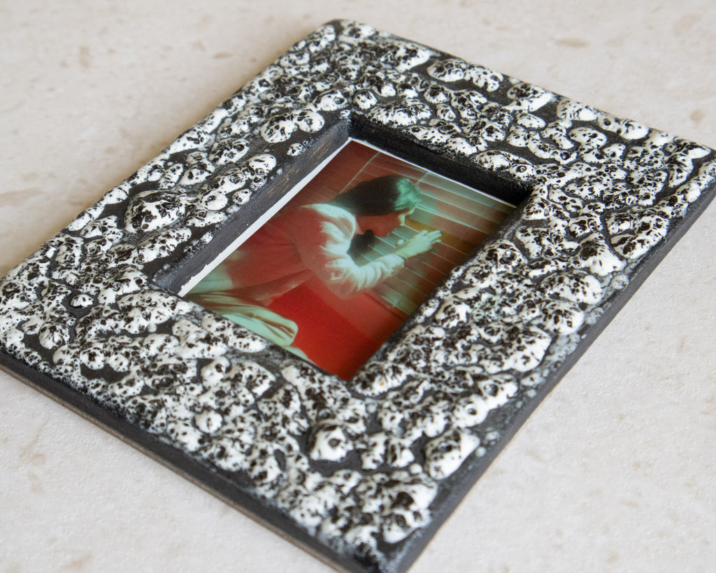 Handmade Ceramic Instax Frame - Black + White