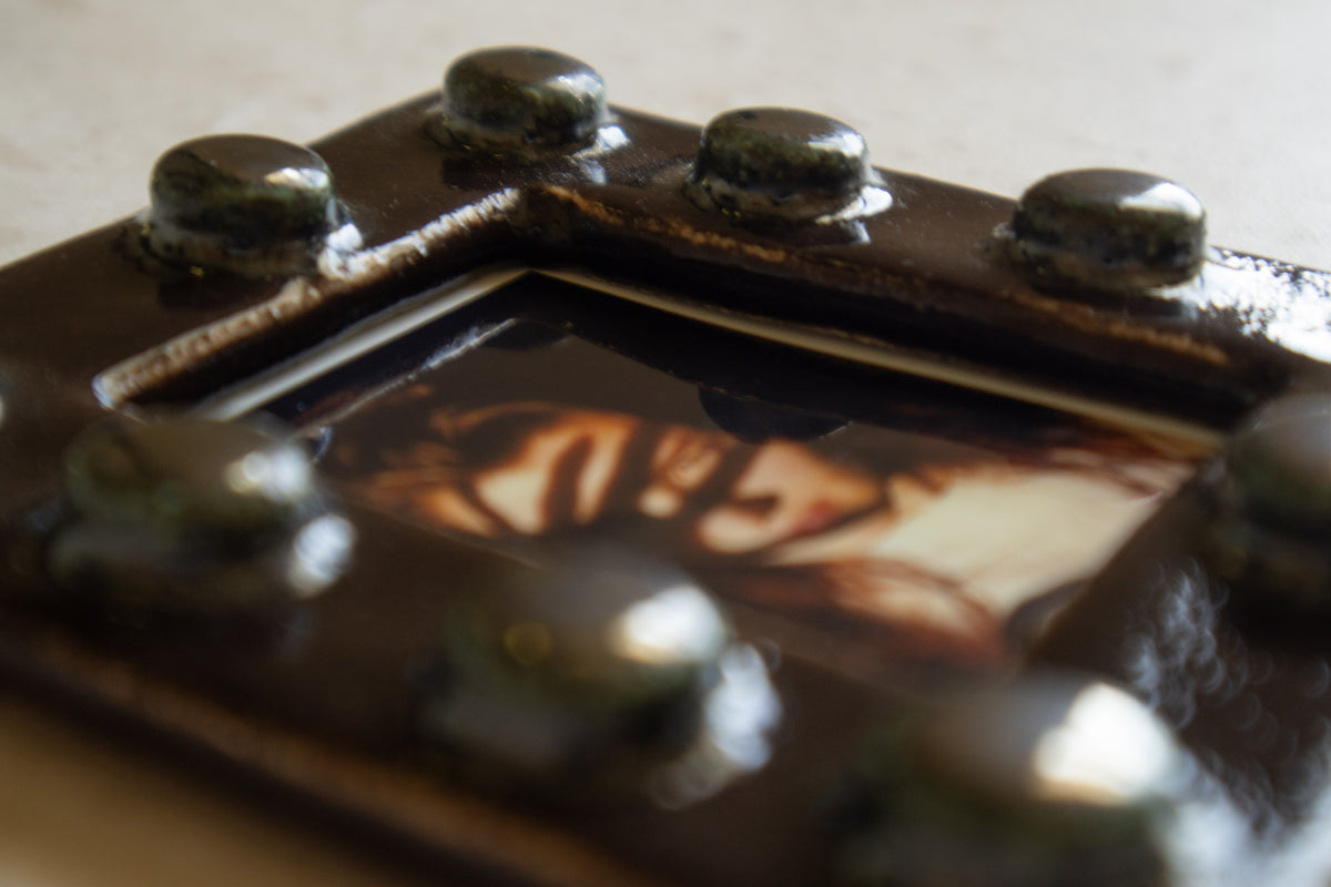 Handmade Ceramic Instax Mini Frame  - Free Instax Print