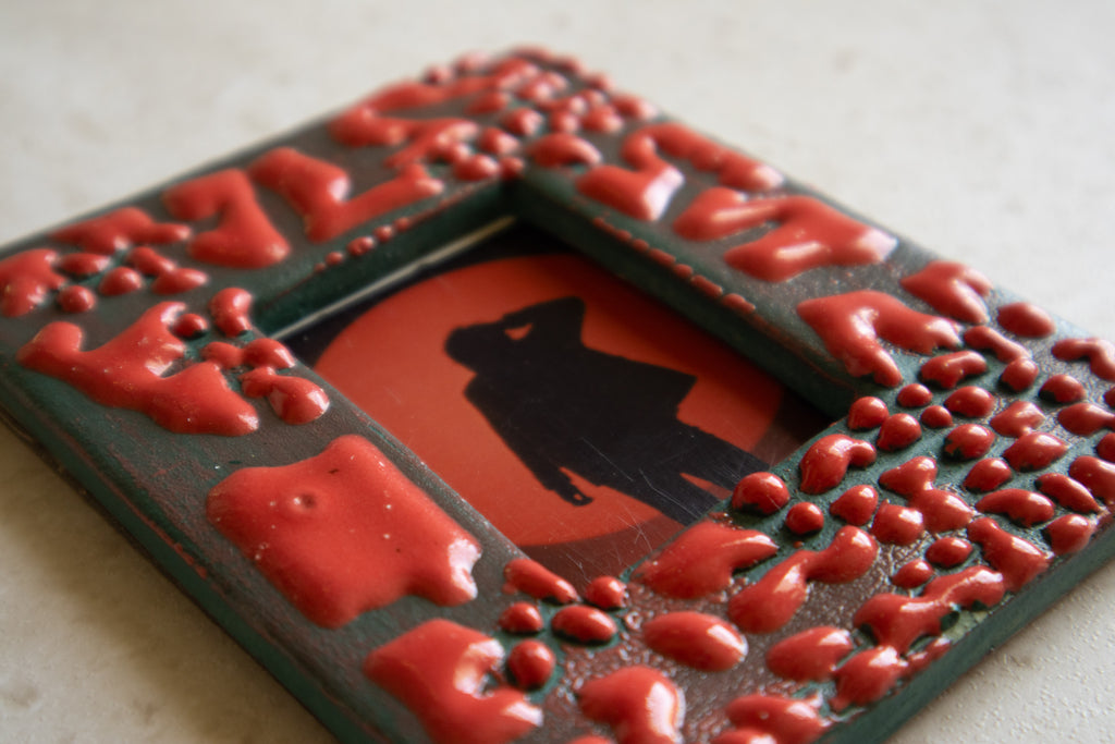 Handmade Ceramic Instax Frame - Red + Green