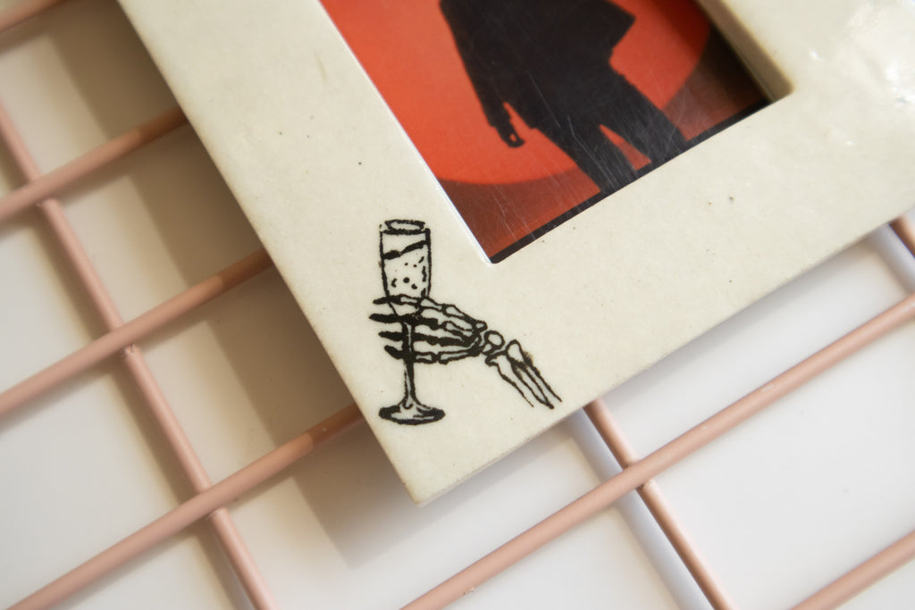 Handmade Ceramic Instax Frame - Halloween Decor - Free Instax Print
