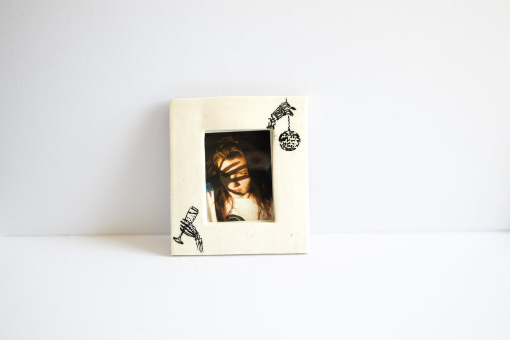 Handmade Ceramic Instax Frame - Halloween Decor - Free Instax Print