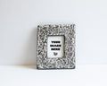 Handmade Ceramic Instax Frame - Black + White